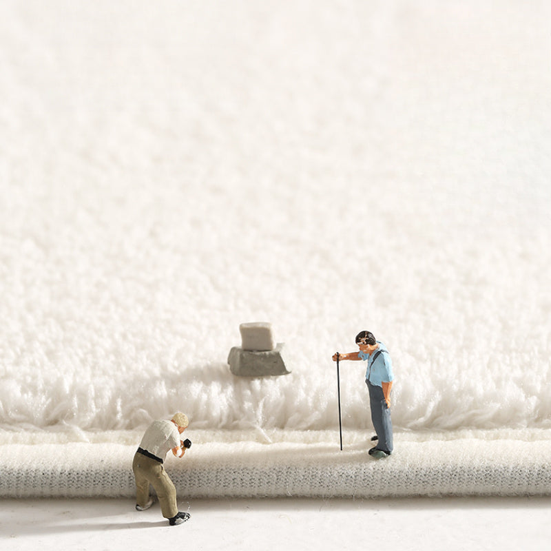 Tulip Cloud-Shaped Plush Soft Washable Thickened Irregular Non-Slip Floor Mat for Bedroom and Living Room Decor