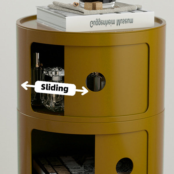 1pc Modern Multifunctional 2\u002F3 Drawer Nightstand - Waterproof Plastic Storage Cabinet for Bedroom